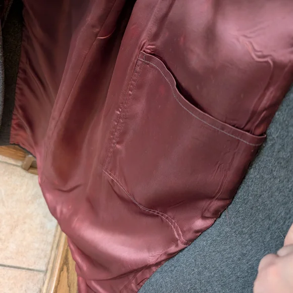 Gray Men's Cashmere-wool Coat - Picture 8 of 9